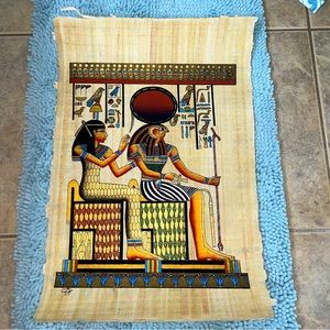 Egyptian Papyrus Wall Art 24x17 Authentic straight from Cairo Large
